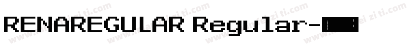 RENAREGULAR Regular字体转换
